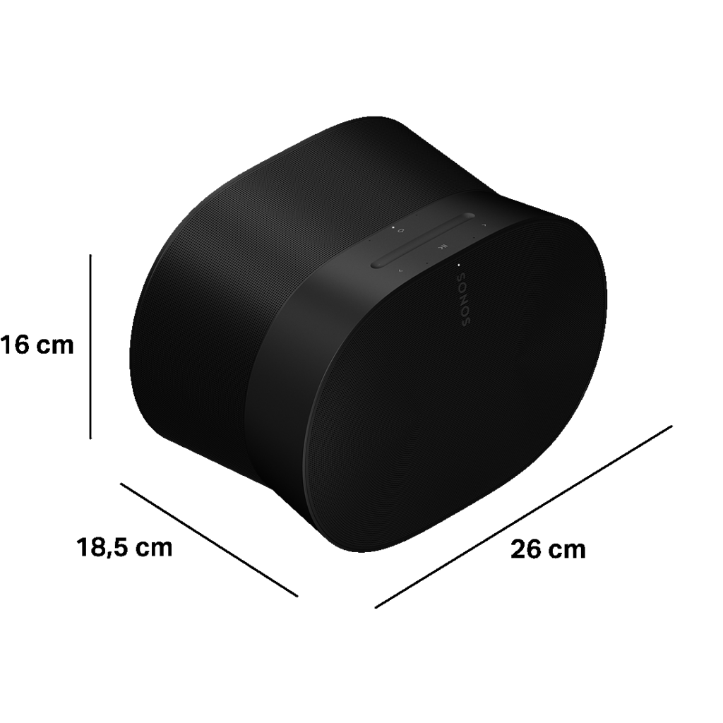 SONOS Era 300 zwart maatvoering