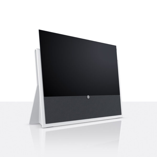 Loewe Iconic OLED clay white zijkant 1000px